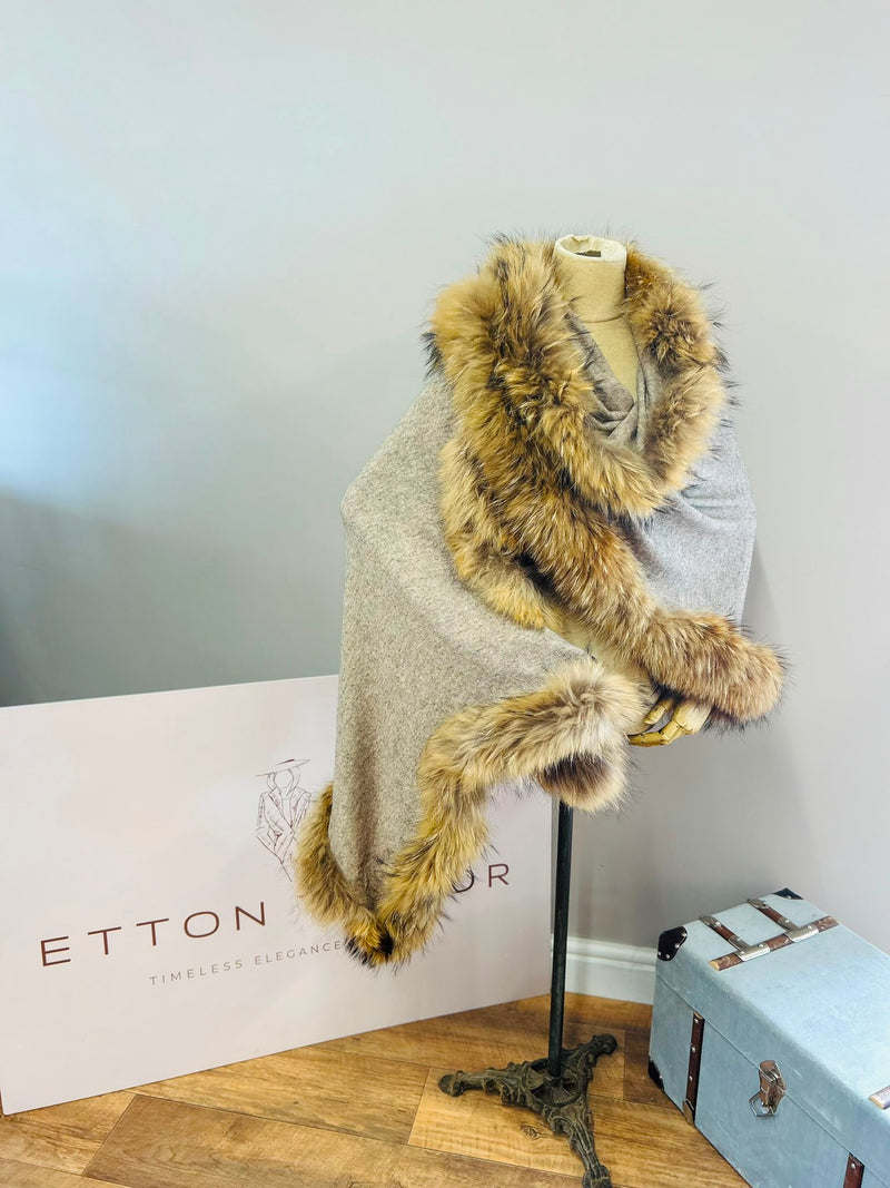 Biscuit Marl Cashmere Wrap