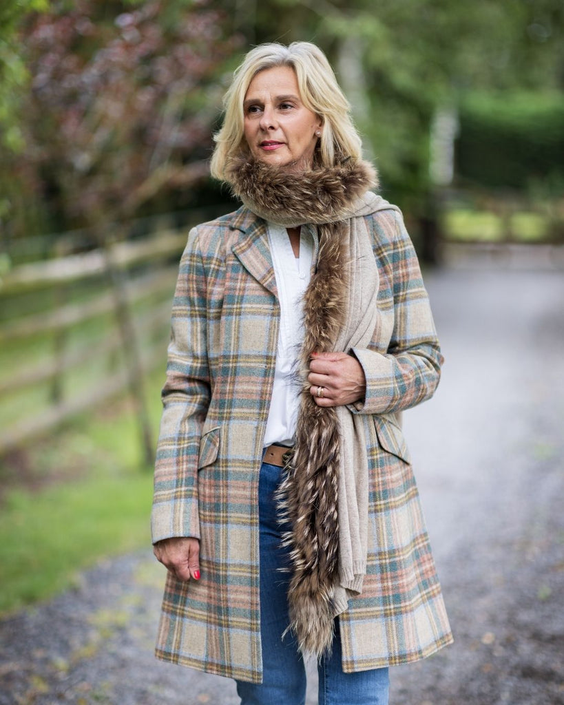 ladies wool tweed coat 