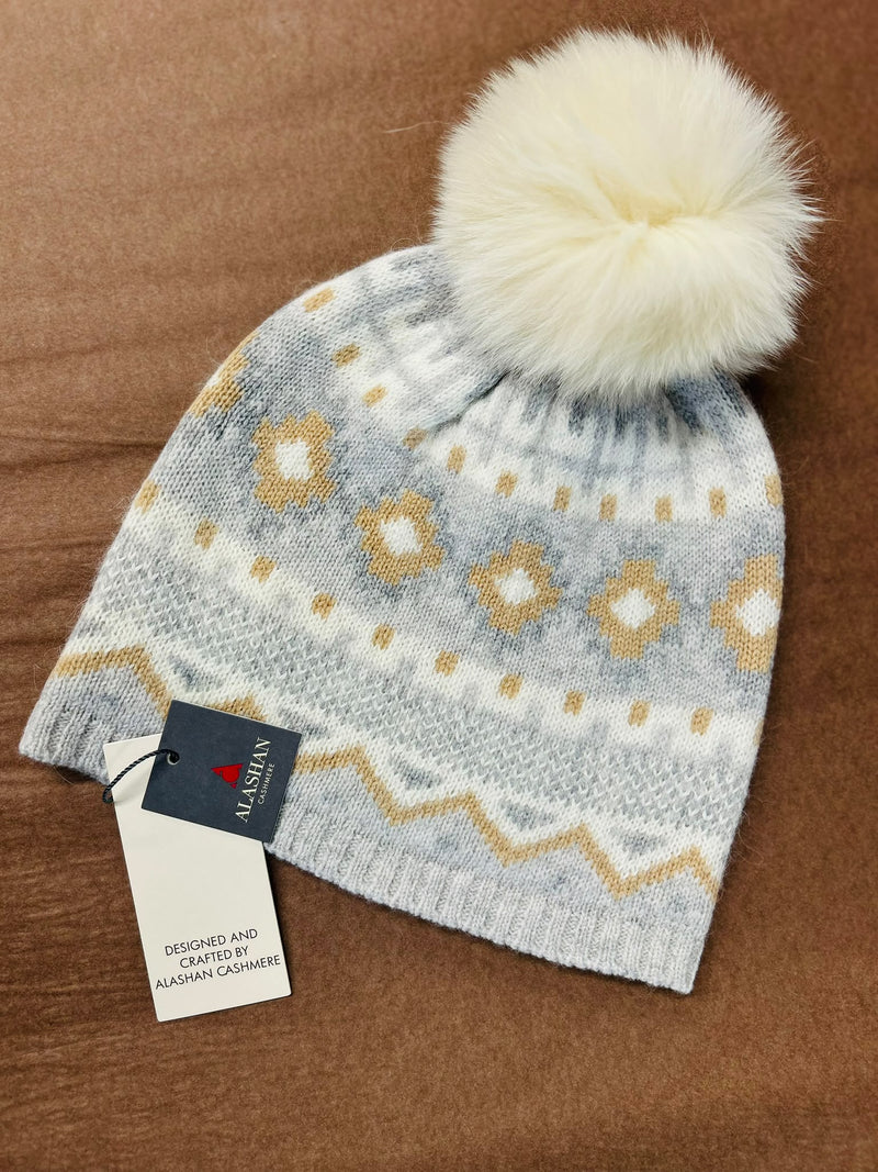 Fair Isle Pom Pom Hat