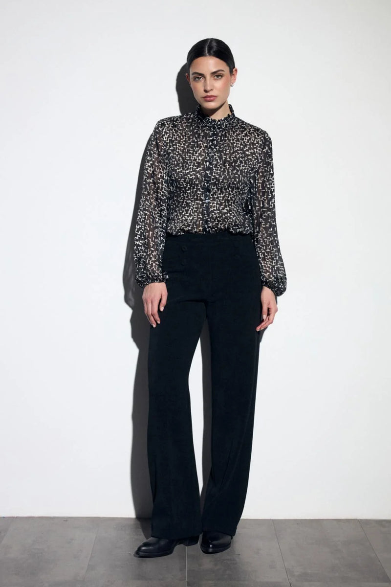 Tinta Fulgora Black Cord Trousers