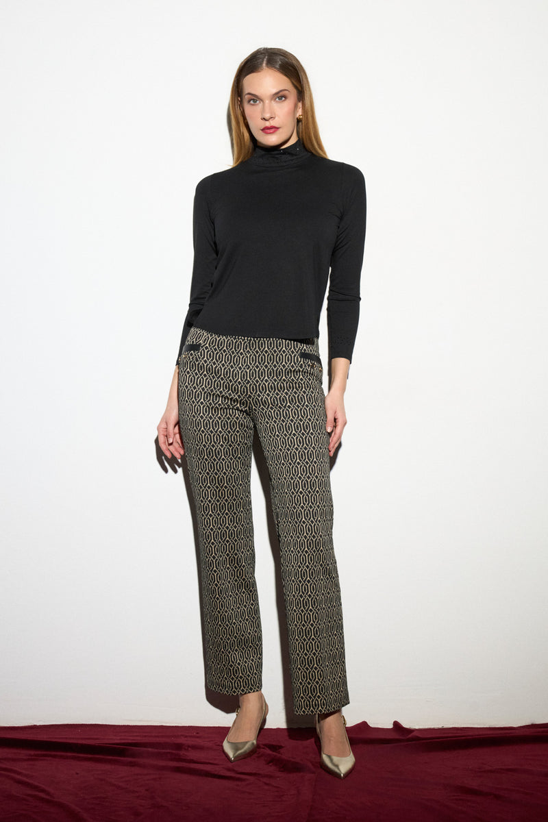 Tinta Petro Metallic Print Trousers