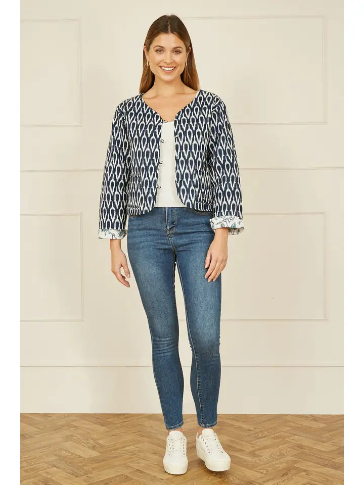 Ida Ikat Reversible Cotton Jacket