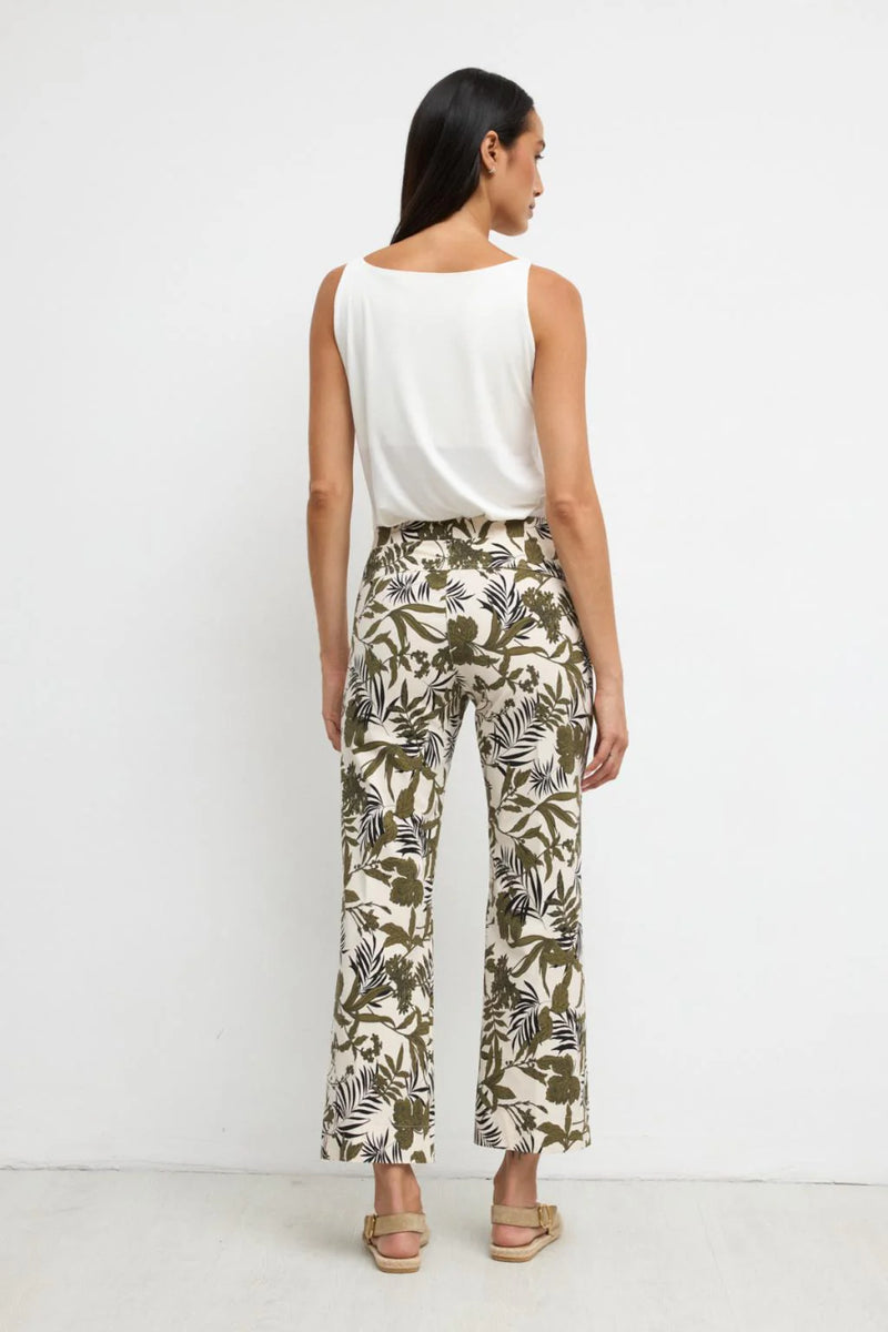 Kiana Leaf Print Trousers