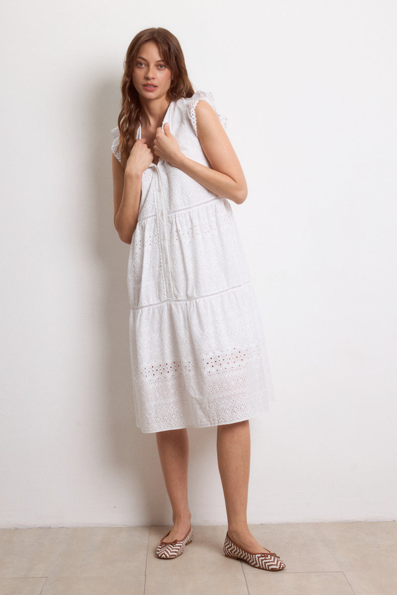 Jessie Broderie Anglaise Dress