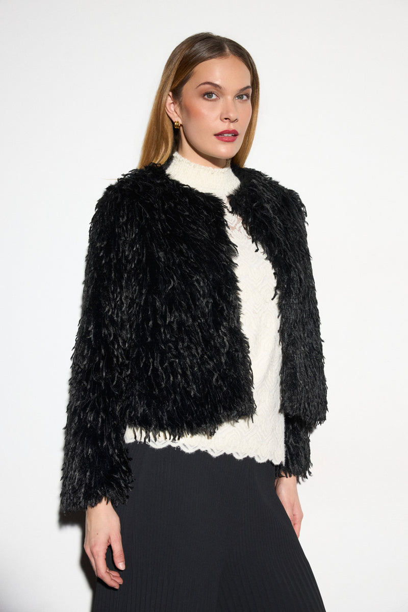 Bariloche Randa Black Faux Fur Jacket