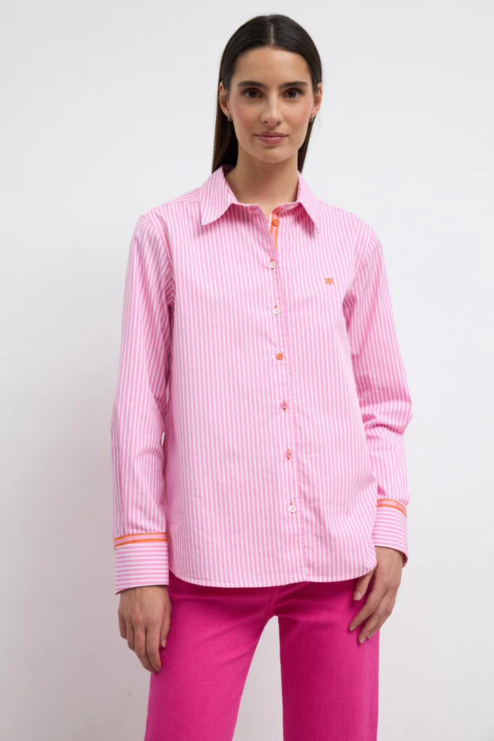 Rosa pink striped shirt