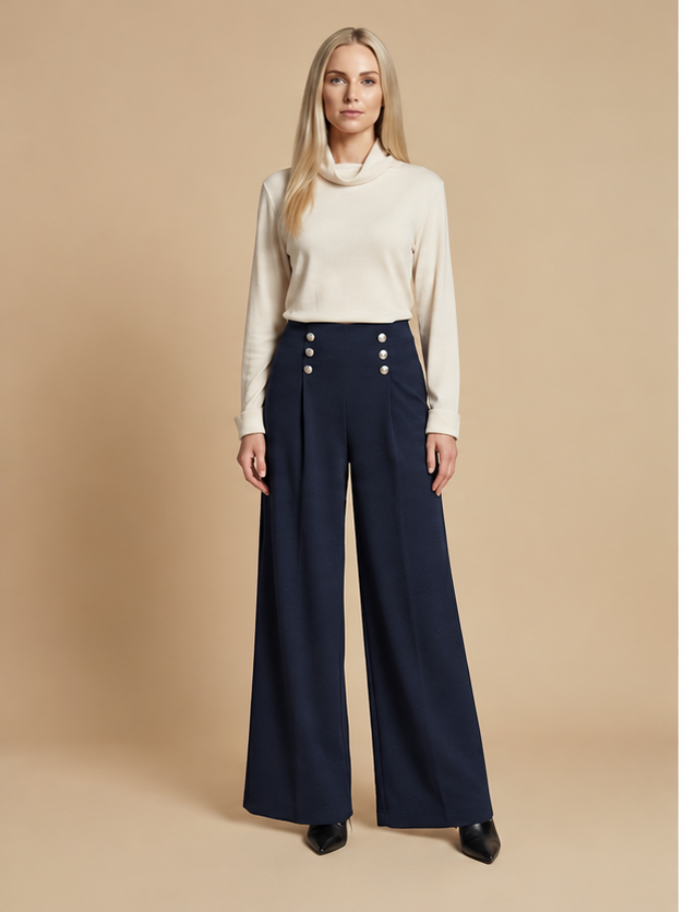 Elspeth Tailored Trousers – Navy