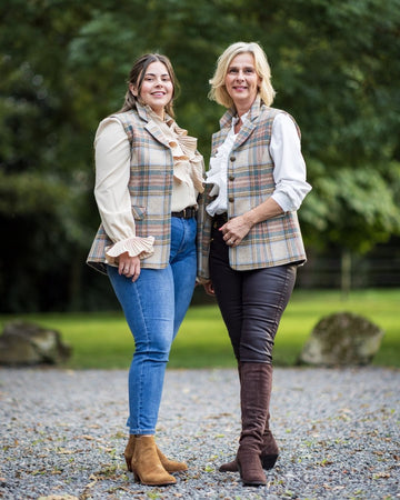 ladies tweed gilets british made 