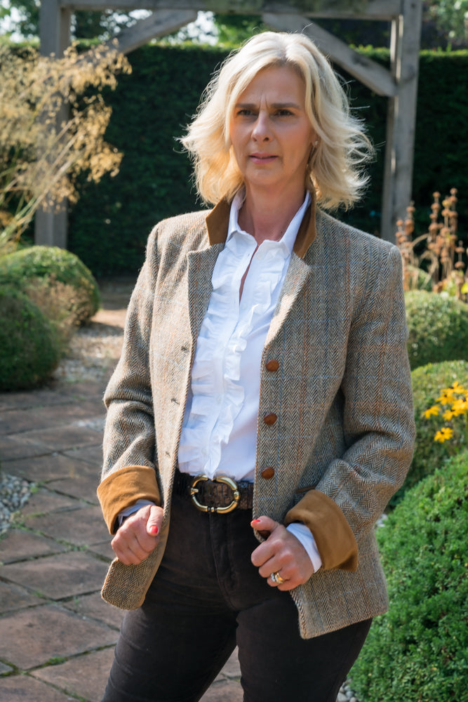 Catherine Tan Harris Tweed Jacket Etton Taylor Clothing